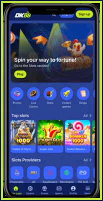 Skrin log masuk akaun DK88 Casino pada telefon Skrin log masuk akaun DK88 Casino pada telefon